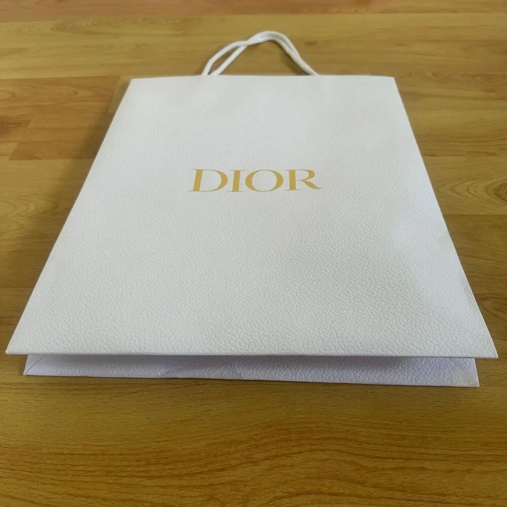 Dior Paper Shopping Bag - white large, 17.25